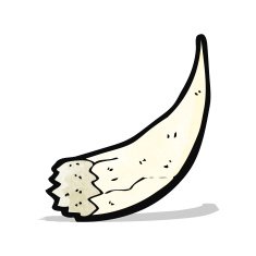 cartoon broken old tusk