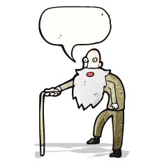 cartoon old man N10