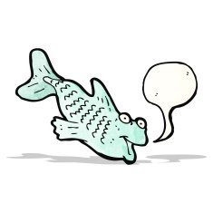 cartoon talking fish