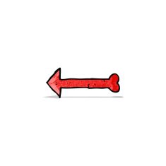 pointing bone halloween direction sign