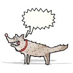 cartoon barking dog N2