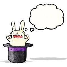 cartoon rabbit in top hat N3