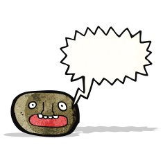 cartoon frightened face
