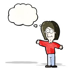 cartoon happy friendly man