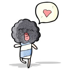 cute cloud head creature with love heart N2