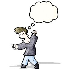 cartoon angry man N13