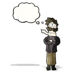 cartoon pilot man