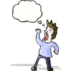 cartoon terrified man N18