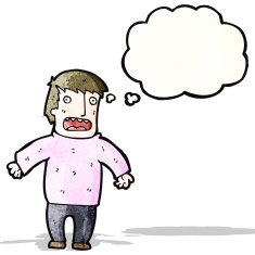Cartoon Man Panicking N3