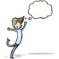 cartoon dancing man N23