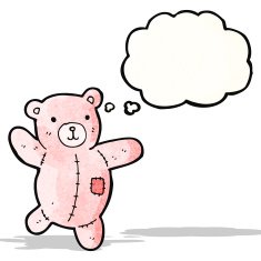 cartoon pink teddy bear N3