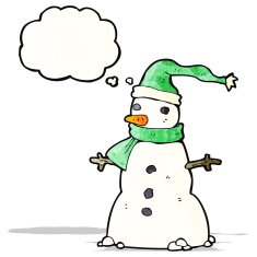 Cartoon Snowman N45