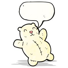 polar teddy bear cartoon