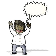 cartoon shouting office man N3