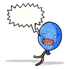 floating balloon cartoon character N2