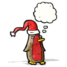 funny cartoon penguin N16