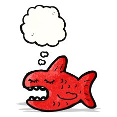 Cartoon Piranha N14