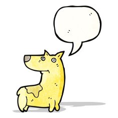 cartoon little dog N37
