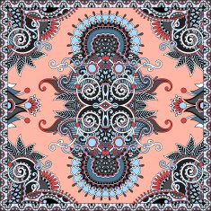 Traditional ornamental floral paisley bandanna N404