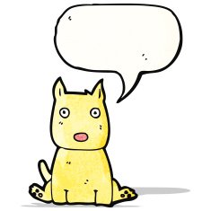 cartoon little dog N38