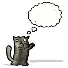 cute cartoon black cat