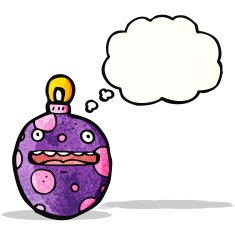 Cartoon Christmas Bauble N38