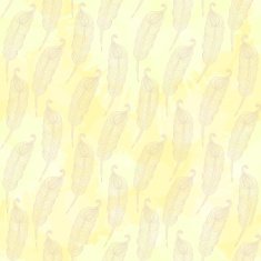 Seamless pattern with abstract yellow feathers on a blots ink
