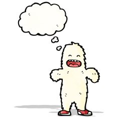 cartoon yeti