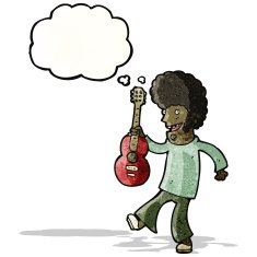 Cartoon Guitar Player N3