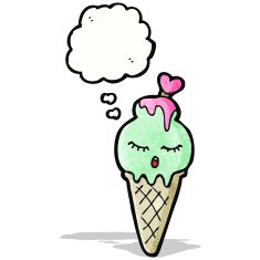 Cartoon Ice Cream Cone N52