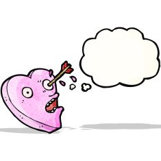 arrow in heart cartoon