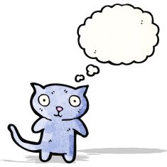 little cat cartoon character