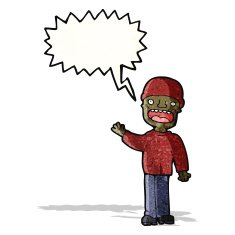 cartoon man arguing
