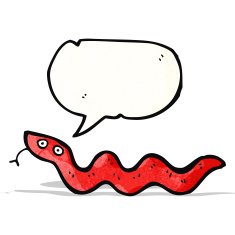 cartoon slithering snake N4