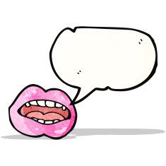 talking lips cartoon