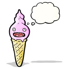 ice cream cone cartoon character N4