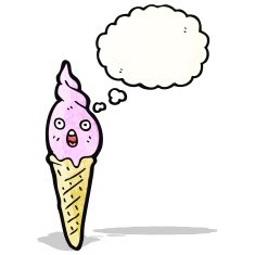 ice cream cone cartoon character N5