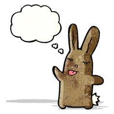 cartoon rabbit sticking out tongue N2