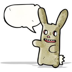 cartoon spooky rabbit N6