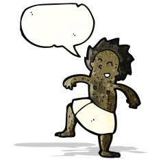 cartoon man wearing towel