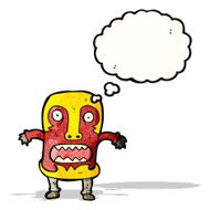 cartoon tribal mask character