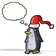 Cartoon Christmas Penguin N15