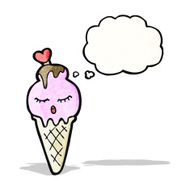 ice cream cone cartoon character N6