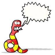 cartoon hissing snake N6