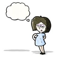 Pregnant Woman Cartoon N14