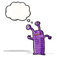 cartoon crazy alien N7