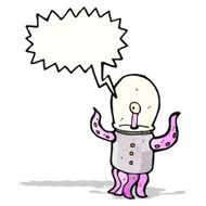 crazy space alien cartoon N2