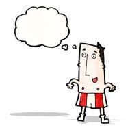cartoon man in underpants