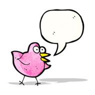 Cartoon Pink Bird N3