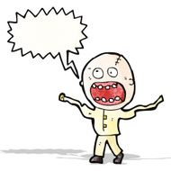 crazy madman cartoon